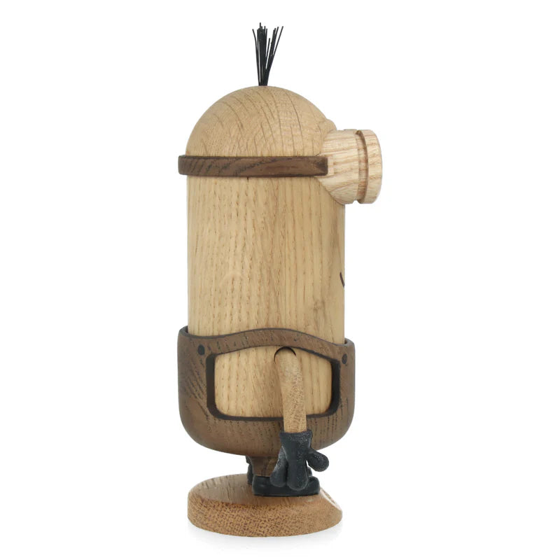 Figurine Kevin des Minions petit modèle en chêne blanc et chêne fumé, design Boyhood