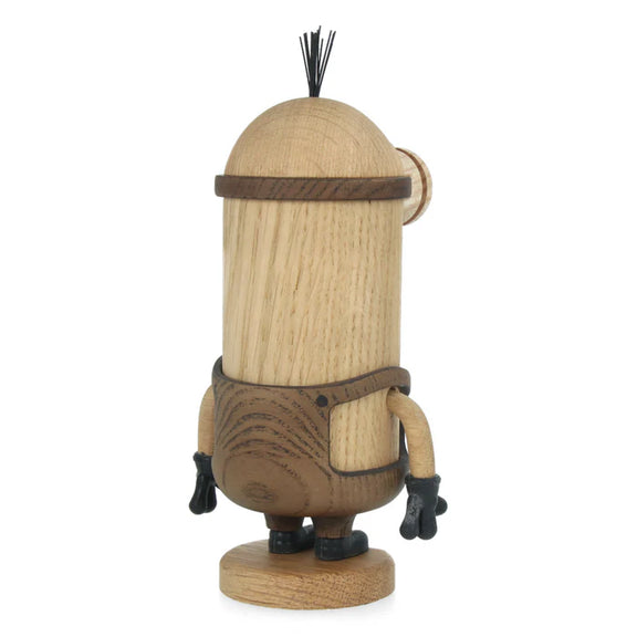 Figurine Kevin des Minions petit modèle en chêne blanc et chêne fumé, design Boyhood