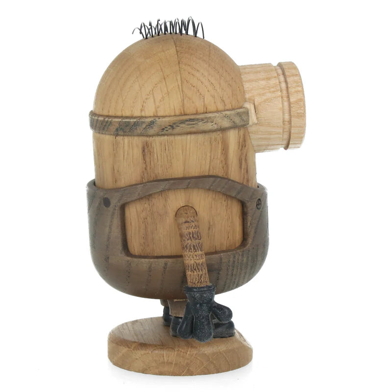 Figurine Stuart des Minions petit modèle en chêne blanc et chêne fumé, design Boyhood