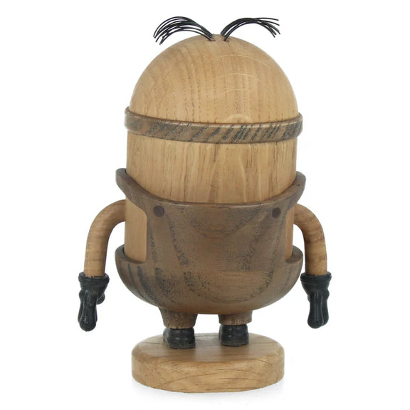 Figurine Stuart des Minions petit modèle en chêne blanc et chêne fumé, design Boyhood
