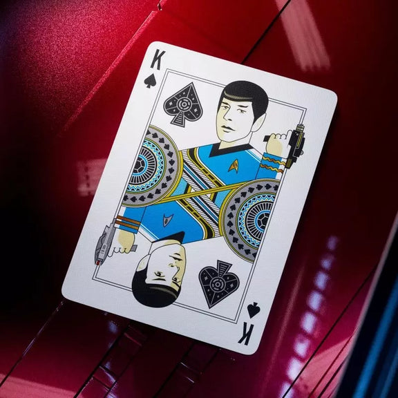 Coffret jeu de 54 cartes premium Theory11 Star Trek avec personnages de la série culte