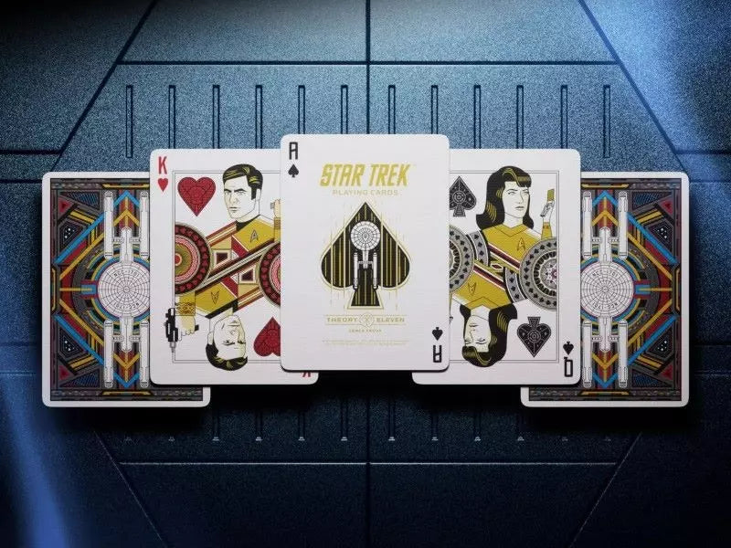 Coffret jeu de 54 cartes premium Theory11 Star Trek avec personnages de la série culte
