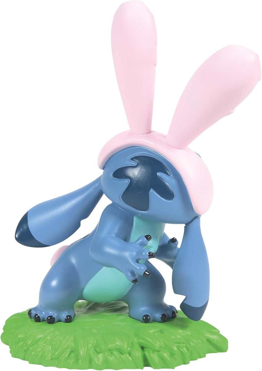 Figurine Disney Showcase Collection de Stitch déguisé en lapin de Pâques avec oreilles roses