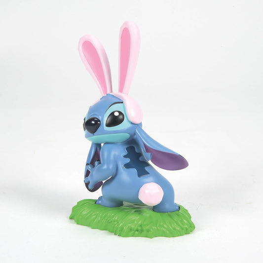Figurine Disney Showcase Collection de Stitch déguisé en lapin de Pâques avec oreilles roses