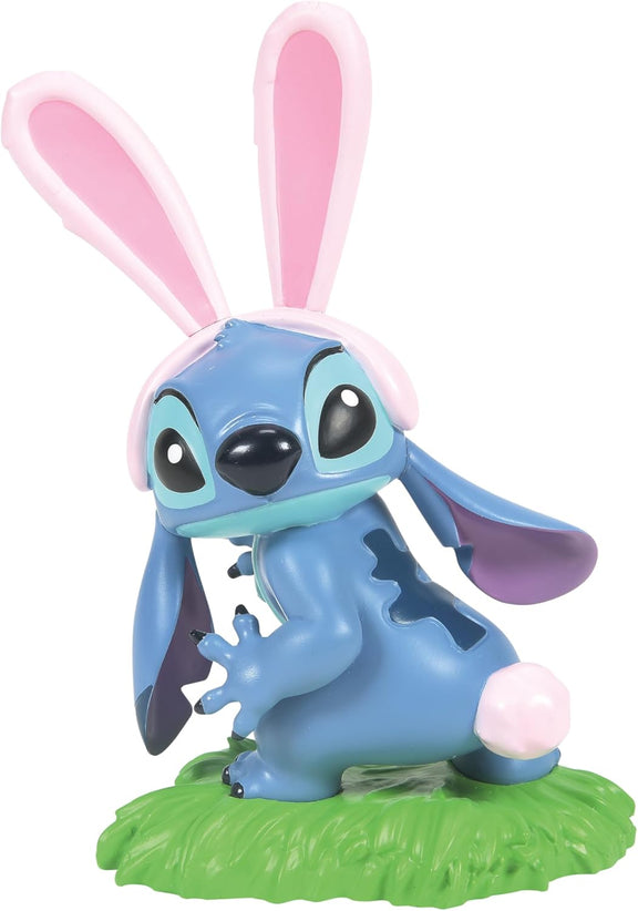 Figurine Disney Showcase Collection de Stitch déguisé en lapin de Pâques avec oreilles roses