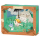 Paper Theater Mon Voisin Totoro, maquette en papier en relief scène dans les prés
