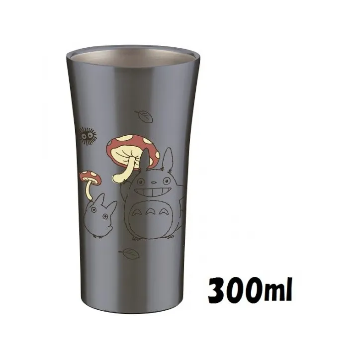 Verre en acier inoxydable 300 ml illustré de Totoro et de ses compagnons de la forêt